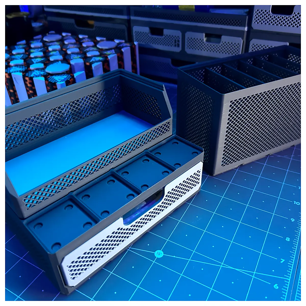 Gridfinity Storage Bins Modular Storage System Organization Boxes Parts Storage Logistics Bins Assembly System