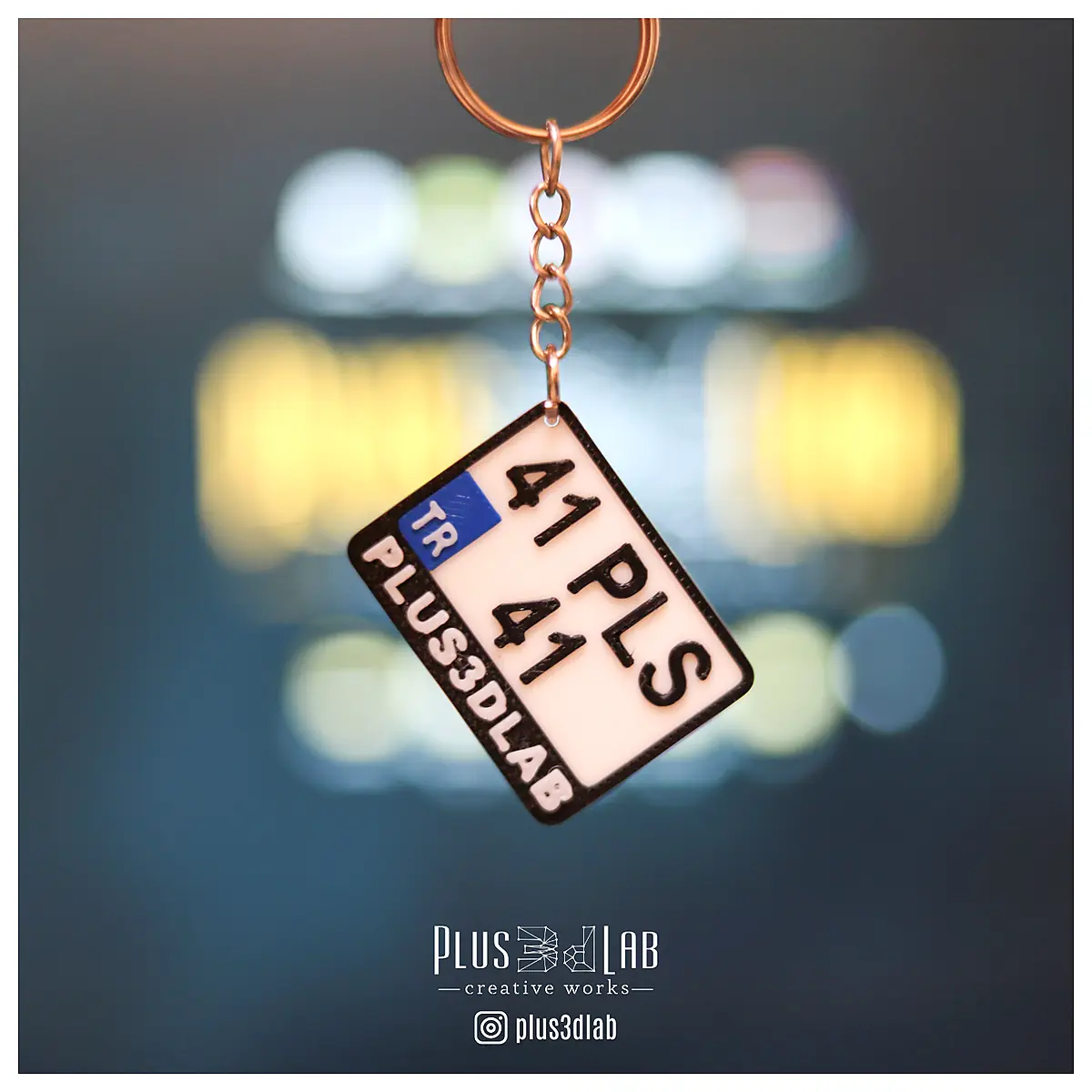 Personalized License Plate Keychain Car Accessory Gift Holder Plate Holder Keyring Auto Decoration Parts