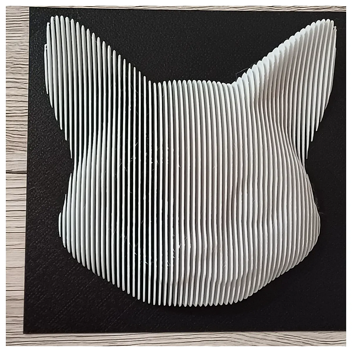 Cat Layered Sculpture Artistic Home Decor Piece Pet Figurine Creative Cat Gift Desk Decoration Interior Design