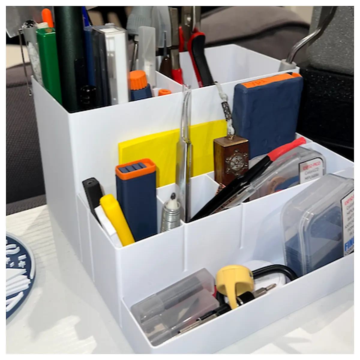 Desk Organizer Accessories Multi Function Shelves Office Storage Box Parts Repair Supplies