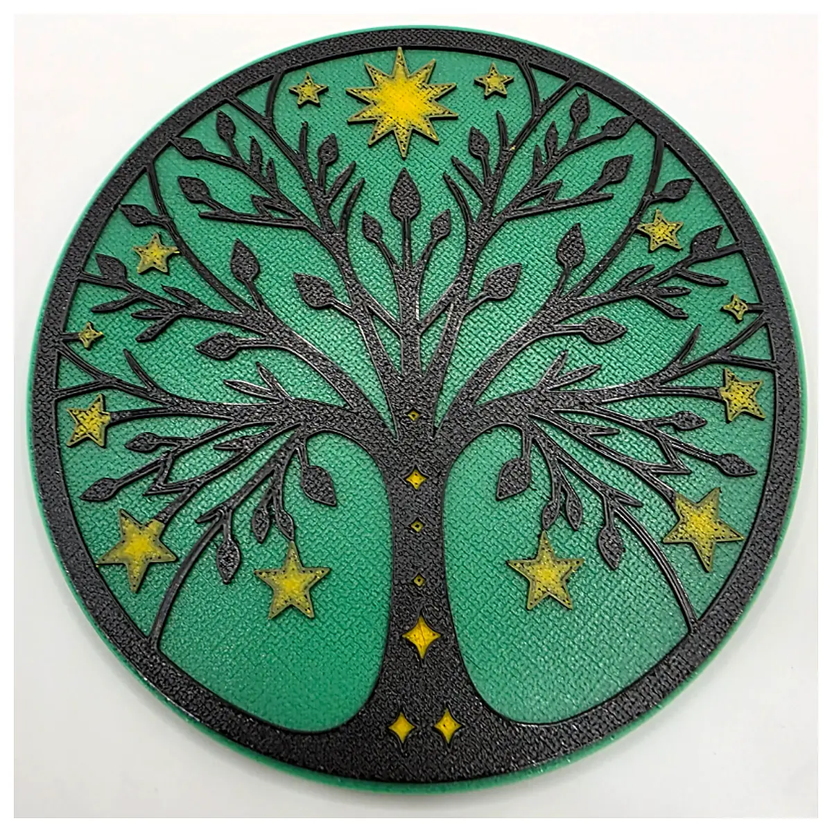 Starry Tree of Life Ornament Tree Leaf Decoration Bio Clock Hanging Decor Indoor Plant Display Tree Art Sculpture