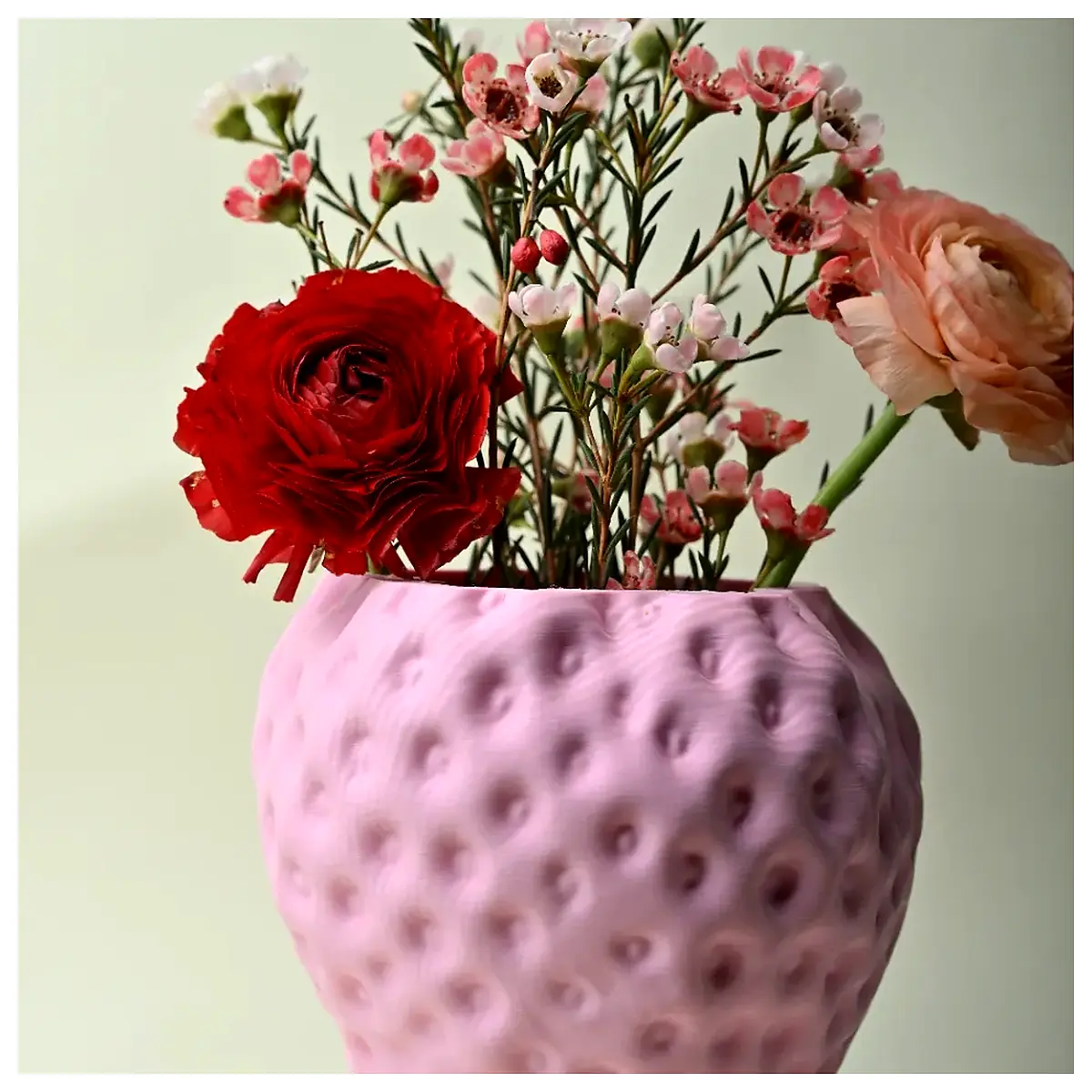 Strawberry Vase Pencil Case Organizer Universal Pen Holder Storage Repair Parts Accessories