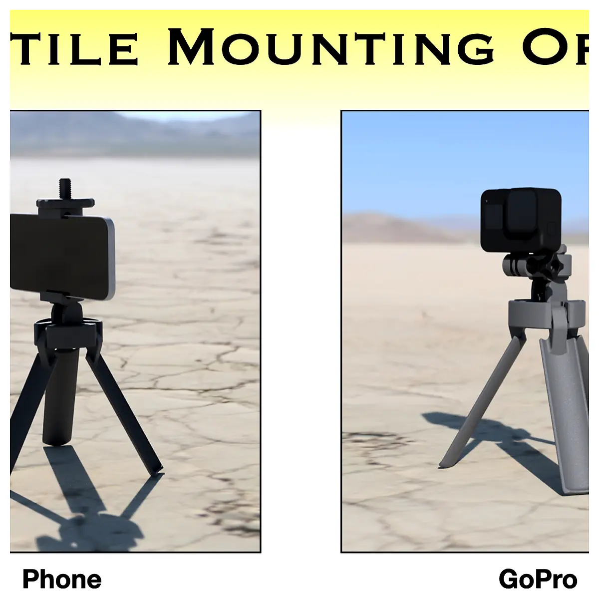 Folding Phone Tripod Adjustable 100 Printed Parts Phone Stand Photography Support Mobile Tripod Stand