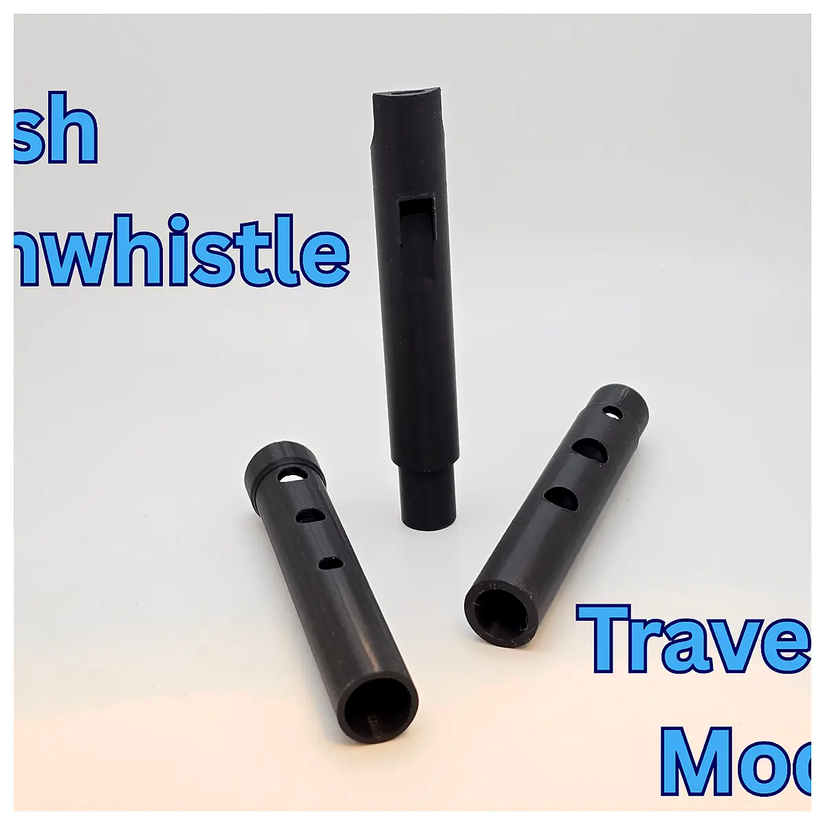 3 Piece Traveler Tin Whistle Play Practice Repair Universal Parts