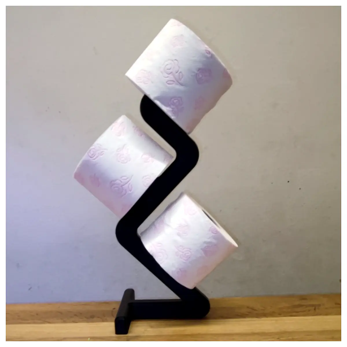 Bathroom Toilet Paper Holder Shelf Wall Mounted Holder Modern Style Toilet Paper Stand Accessory for Bathroom Decor
