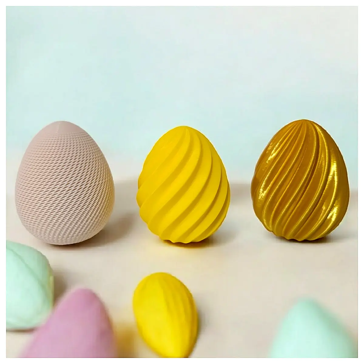 Realistic Easter Eggs Decoration Easter Party Supplies Rabbit Toys Festive Gift Cute Egg Set 2 Pieces
