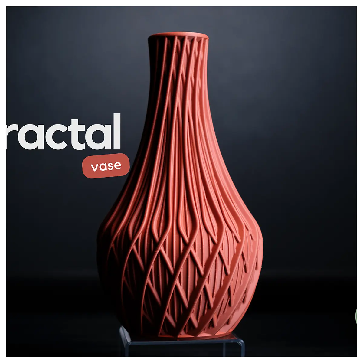 Fractal Vase Abstract Ceramic Art Vase Multi ed Decorative Piece Home Decor Gift Fragment Vase