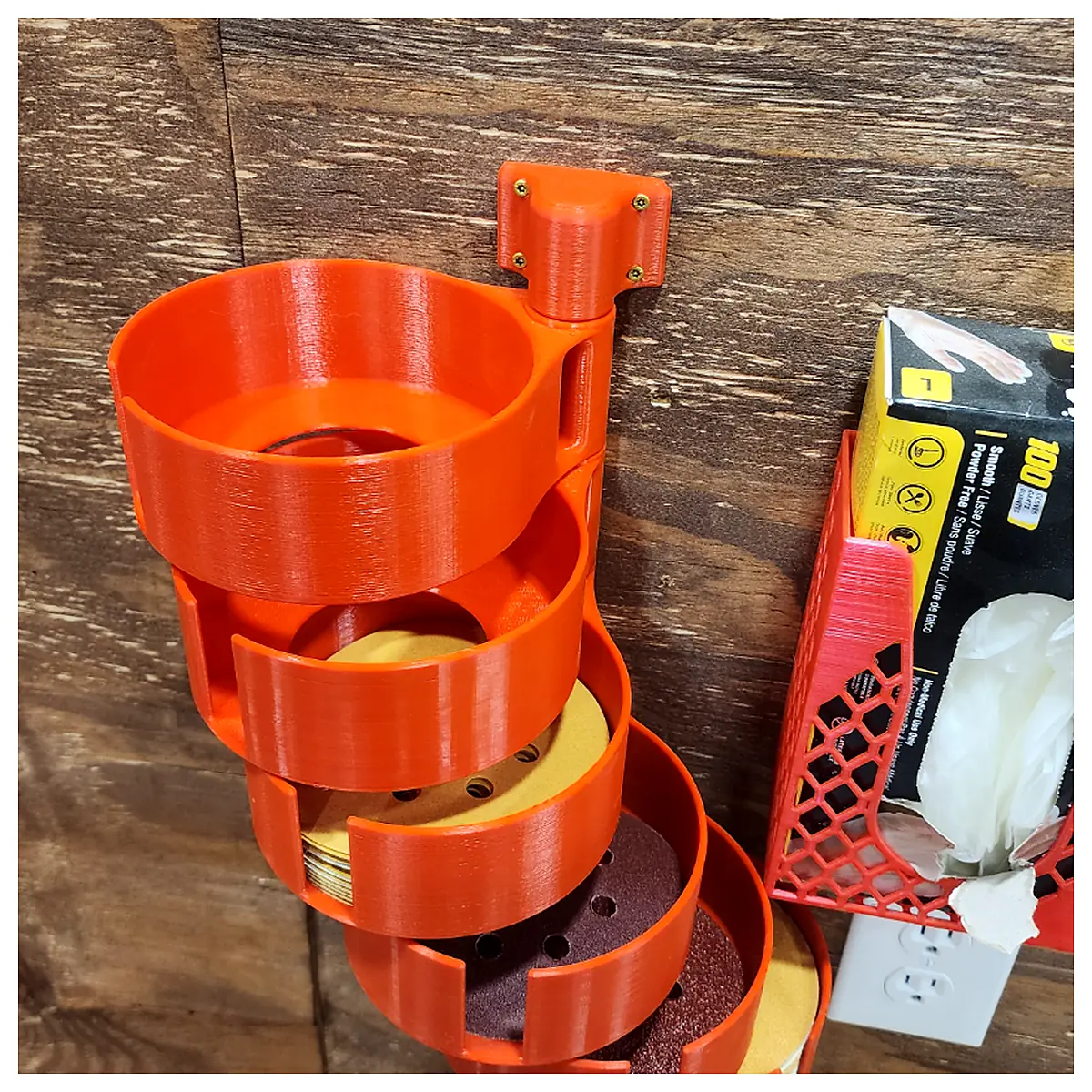 Sanding Disk Storage Rack 35 6 Inch Sanding Pads Organizer Tool Storage System Universal Rack