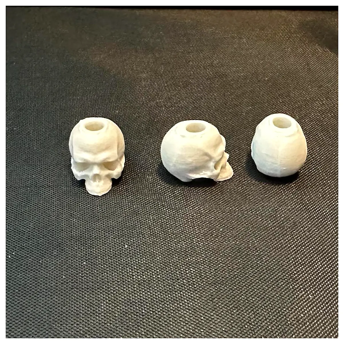 Gothic Skull Paracord Beads 5mm Hole 3 Styles Bracelet Necklace DIY Crafting Emergency Rope Survival Gear