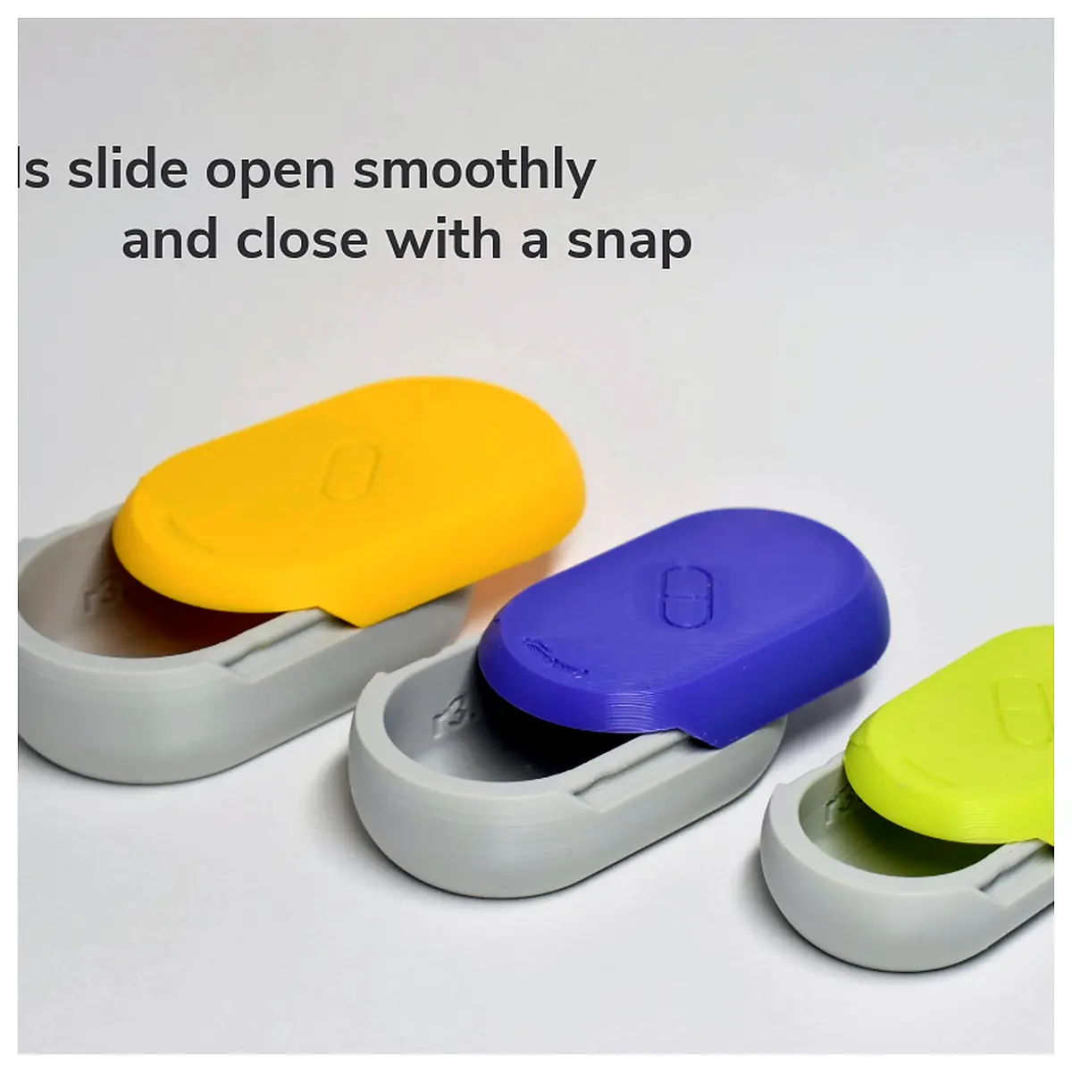 Pill Organizer Sliding Lid Automatic Dispenser Daily Medication Smart Box Multi Pill Storage