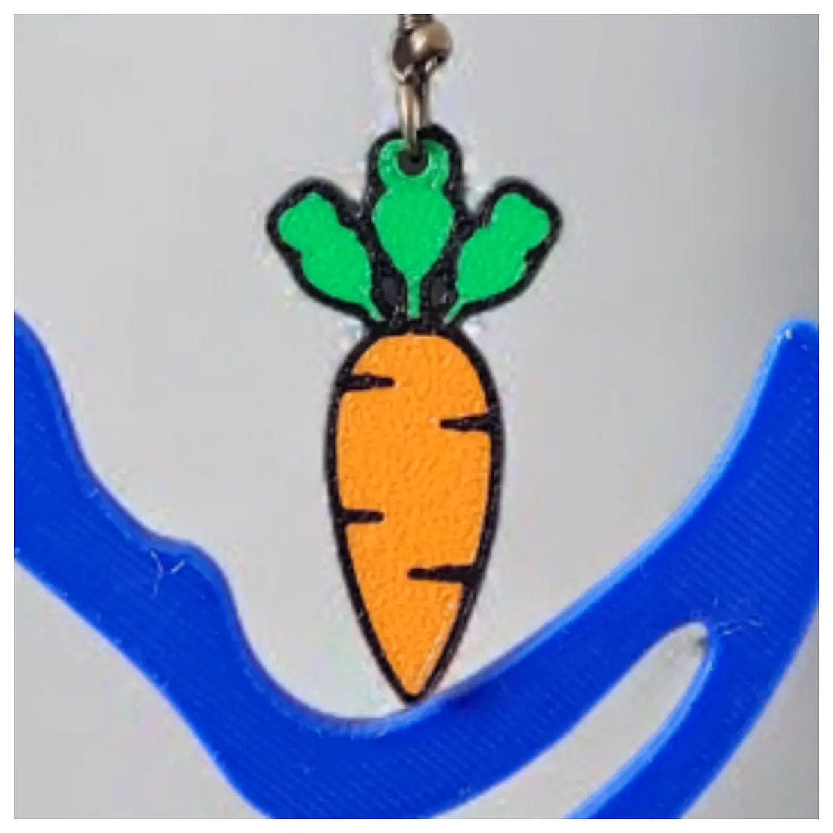 Multicolor Carrot Earrings Rainbow Style Festive Jewelry Car Accessories Repair Parts Universal Earrings Decoration