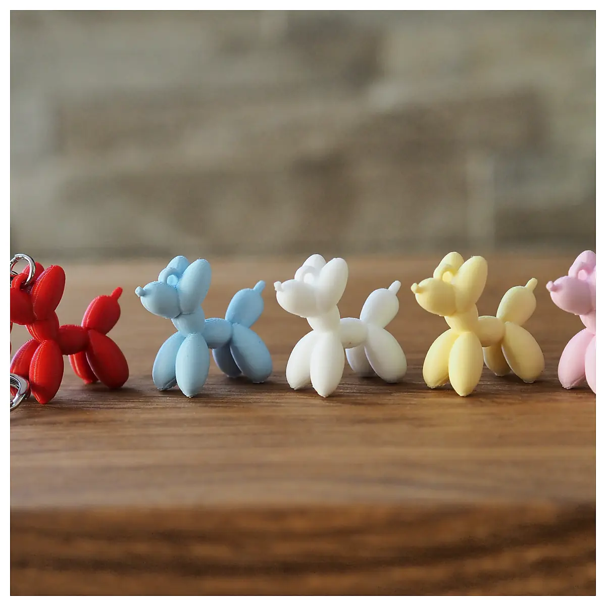 Balloon Dog Keychain Pet Memorial Cute Decoration Gift Toy Accessories