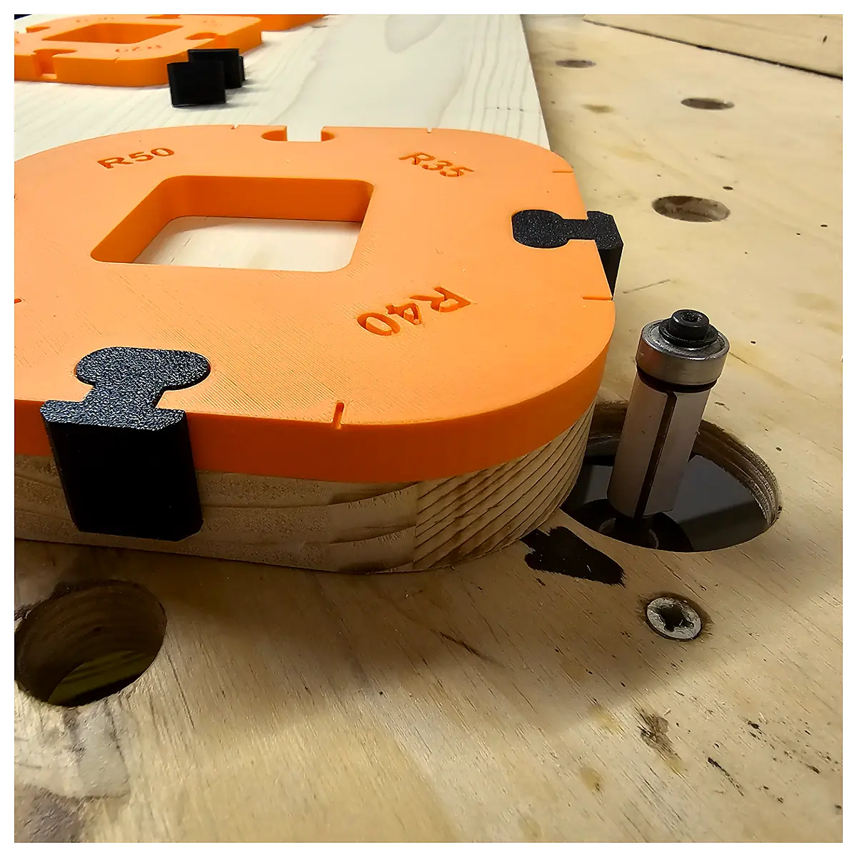 Router Radius Jig Guide Template Cutting Tool Woodworking Accessories Precision Edge Shaping