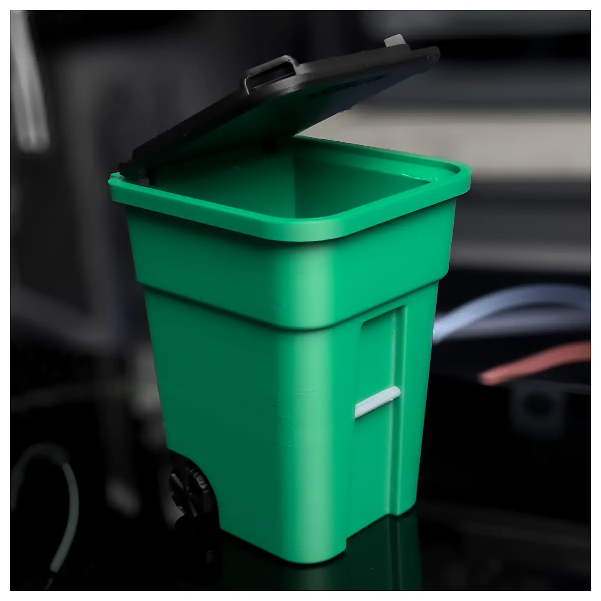 Mini Rolling Garbage Bin Custom Print Wastebasket Parts Repair Storage Solutions