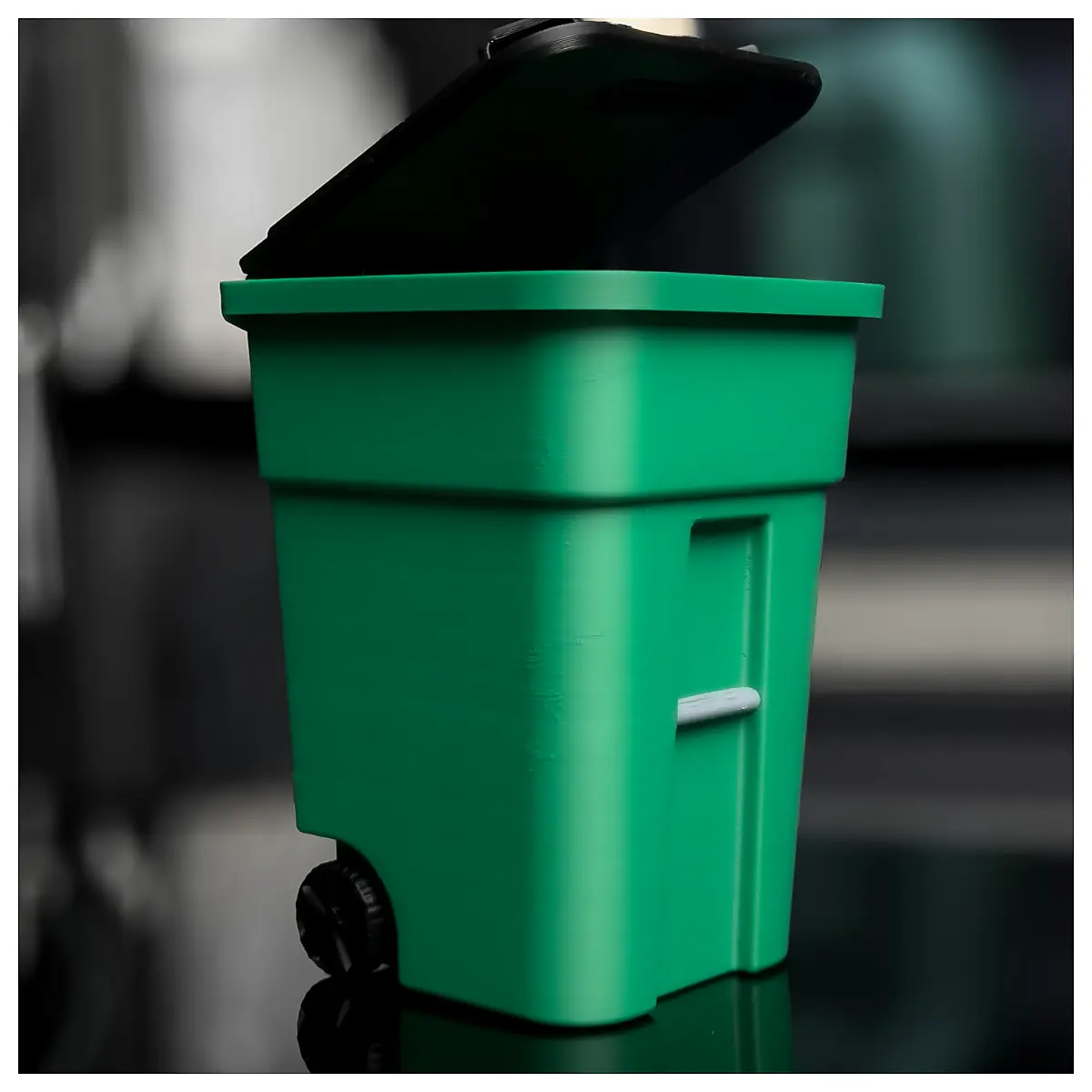 Mini Rolling Garbage Bin Custom Print Wastebasket Parts Repair Storage Solutions