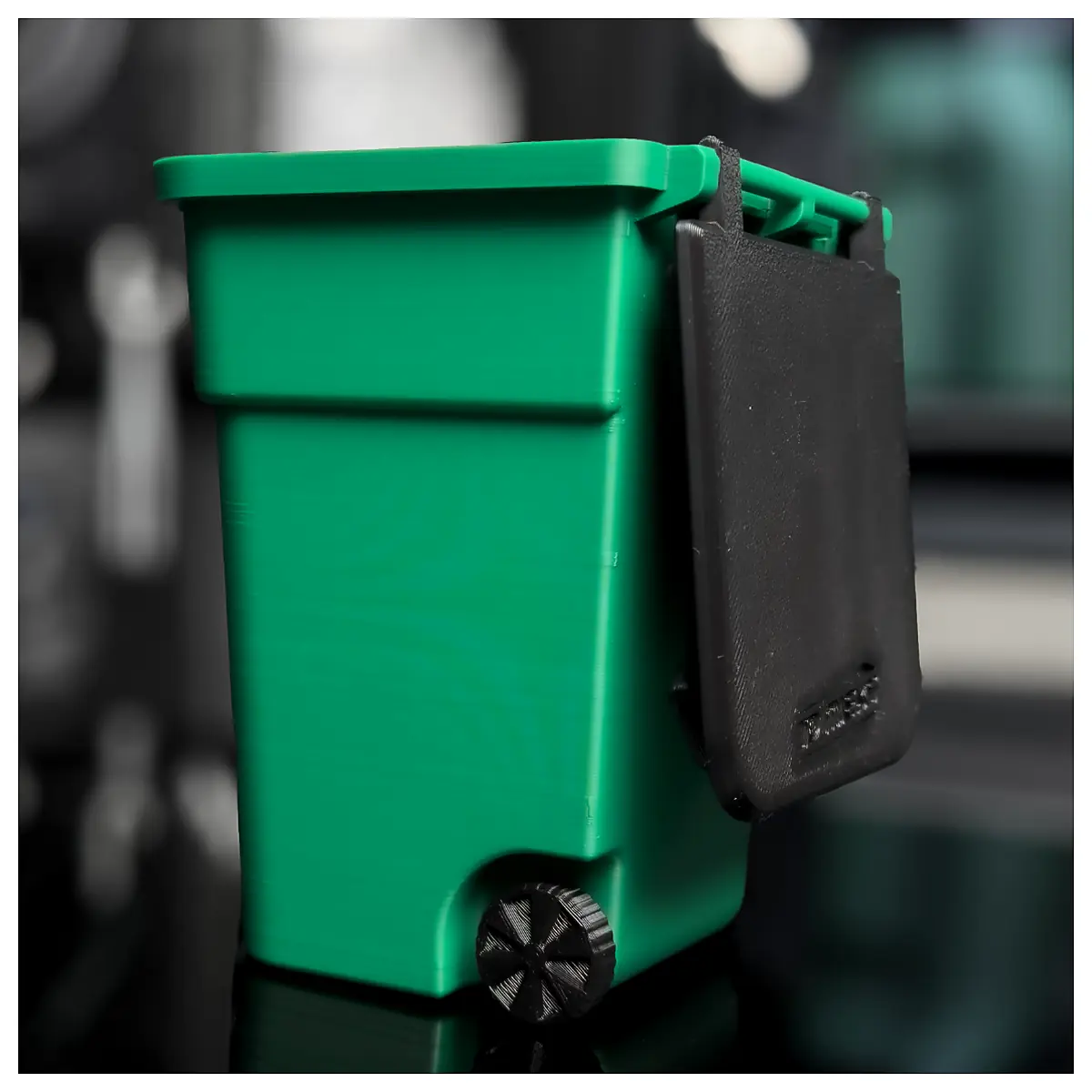 Mini Rolling Garbage Bin Custom Print Wastebasket Parts Repair Storage Solutions