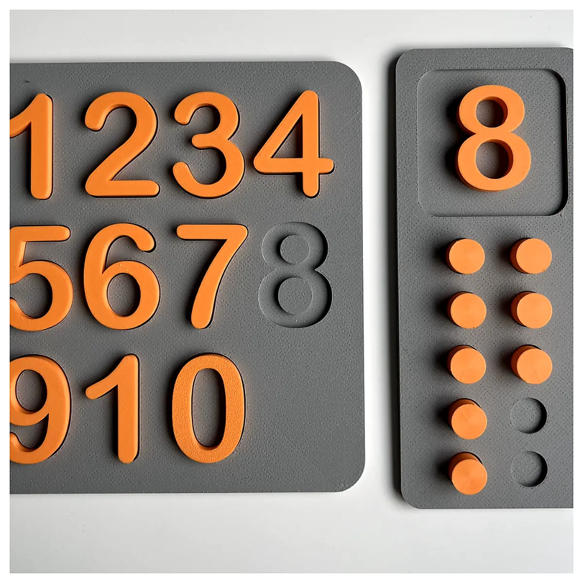 Number Puzzle Toy Toddler Counting Tray Learning Tools Baby Cognitive Training Shape Sorting Toys Educational Games