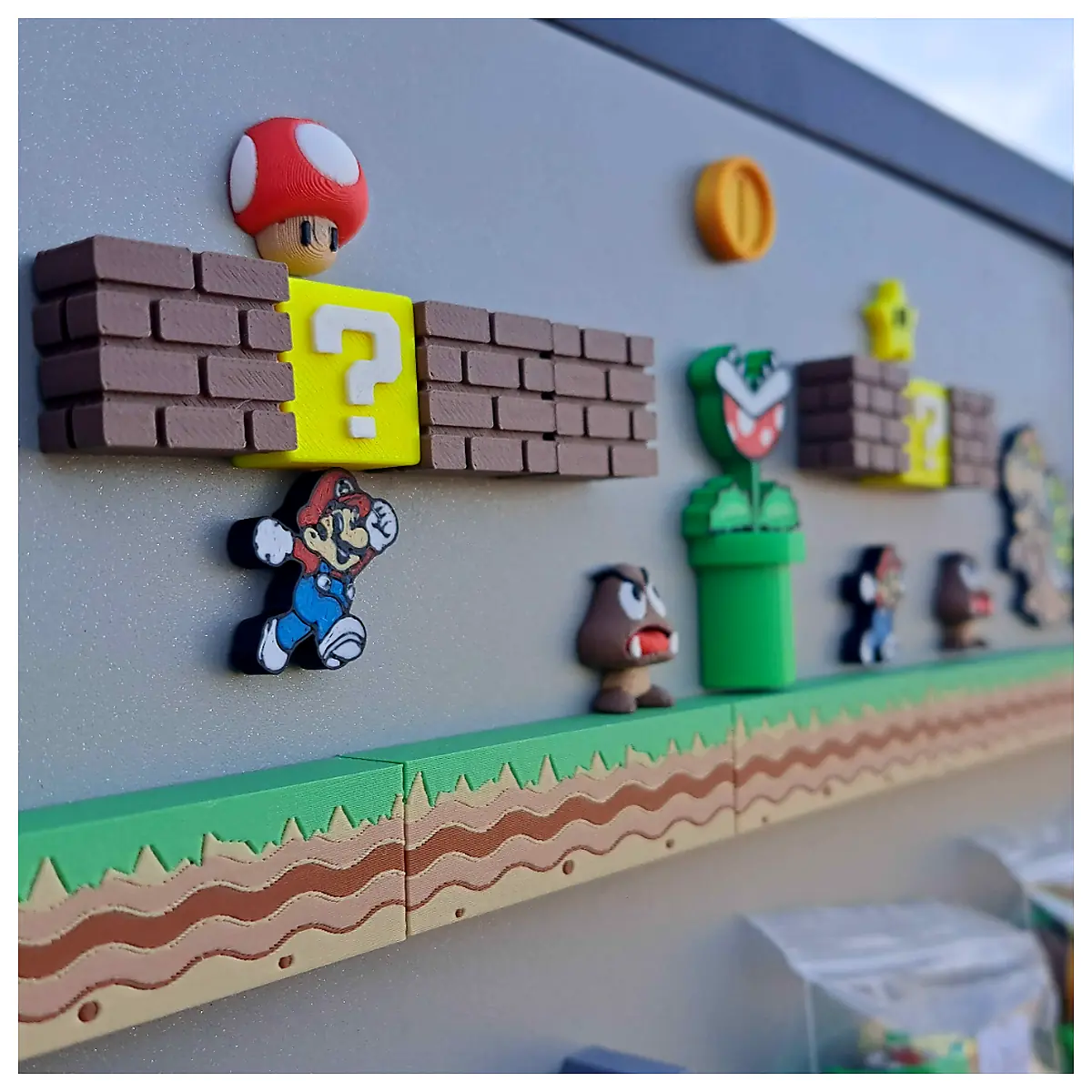 Piranha Plant Magnet Game Decoration Collectible Figure Accessory Magnetic Toy Parts