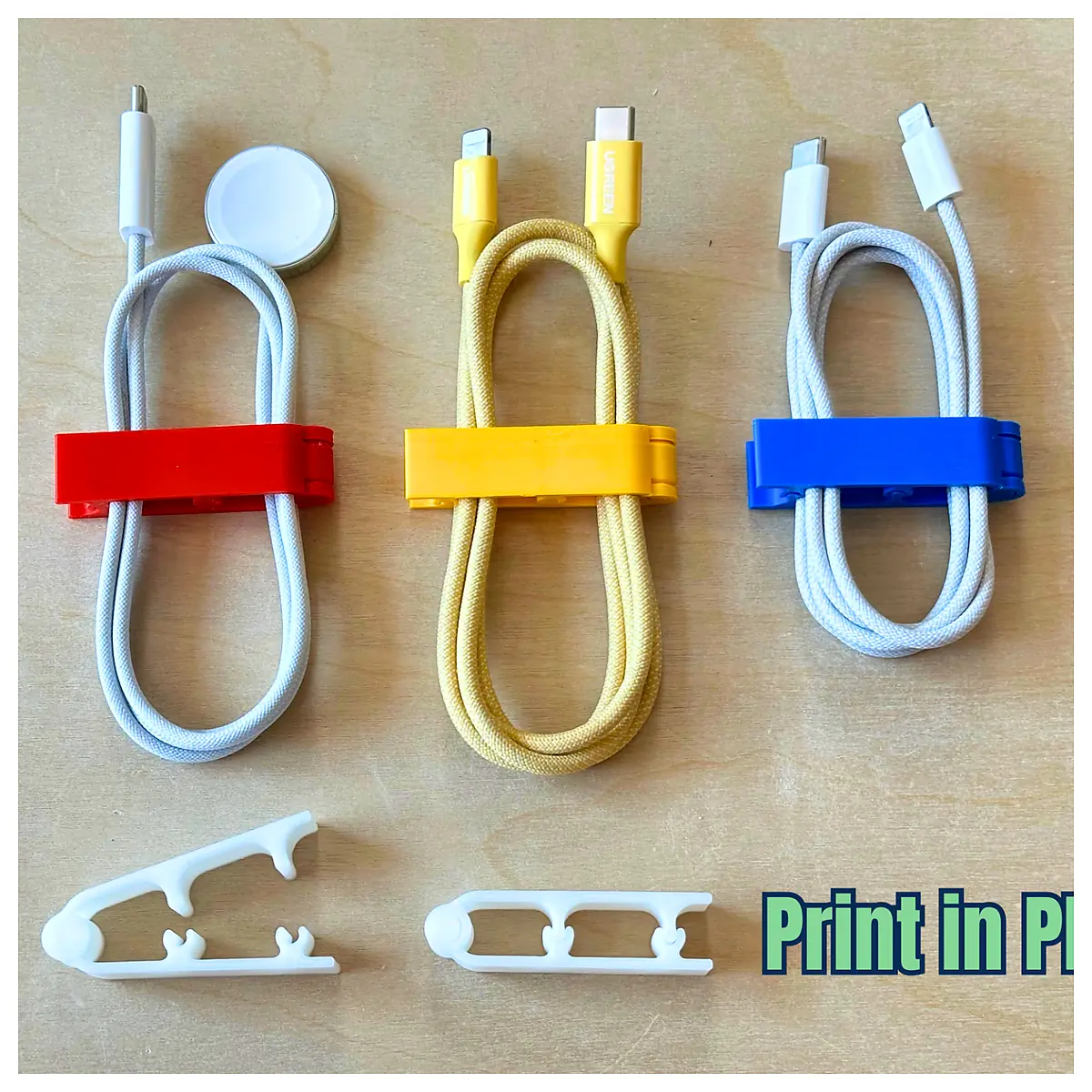 Cable Organizer Snap Clips Print In Place Cable Management Nylon Ties Computer Phone Accessories Cable Clips Cord Wraps