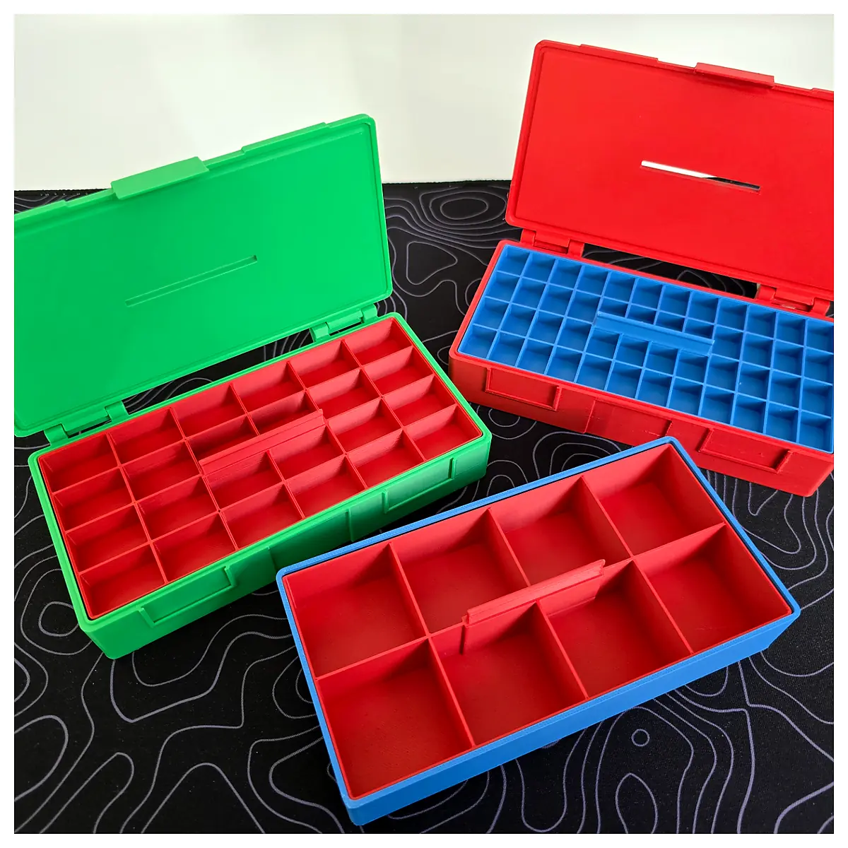 Small Parts Organizer Case Gridfinity Compatible Modular Grid System Assembly Tools Storage Case Parts Box