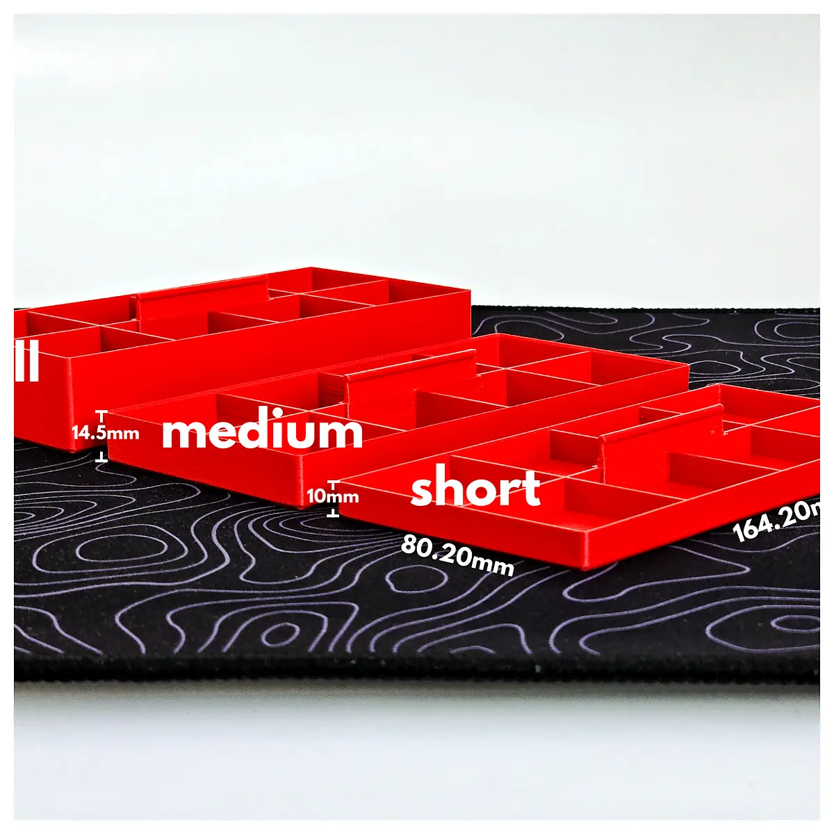 Small Parts Organizer Case Gridfinity Compatible Modular Grid System Assembly Tools Storage Case Parts Box
