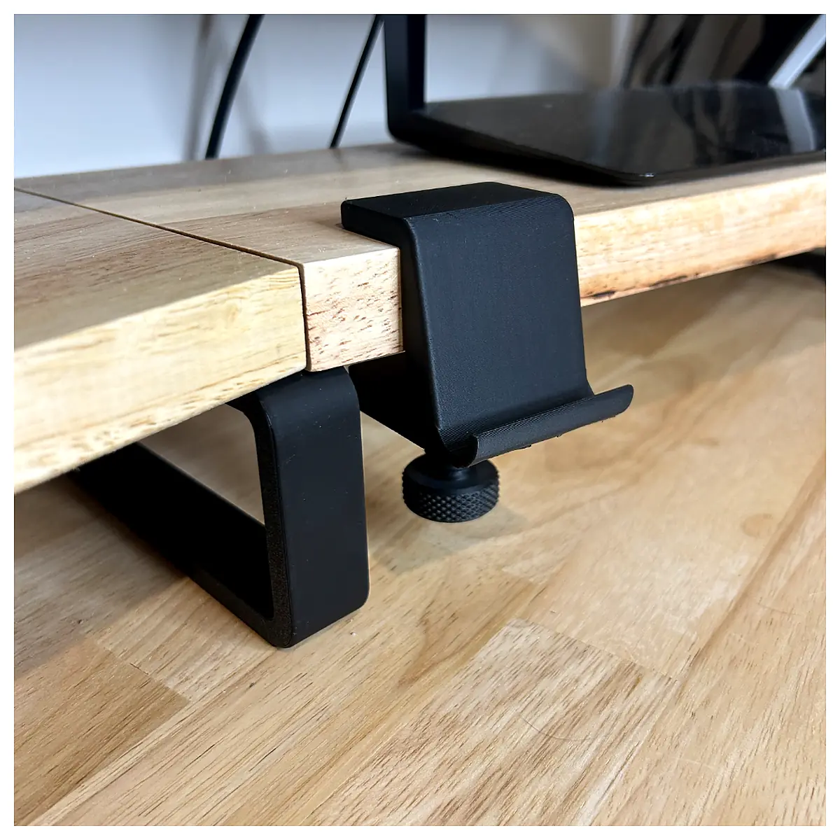 Monitor Riser Phone Mount Adjustable Holder Stand Support Stability Phone Desk Mount Accessories