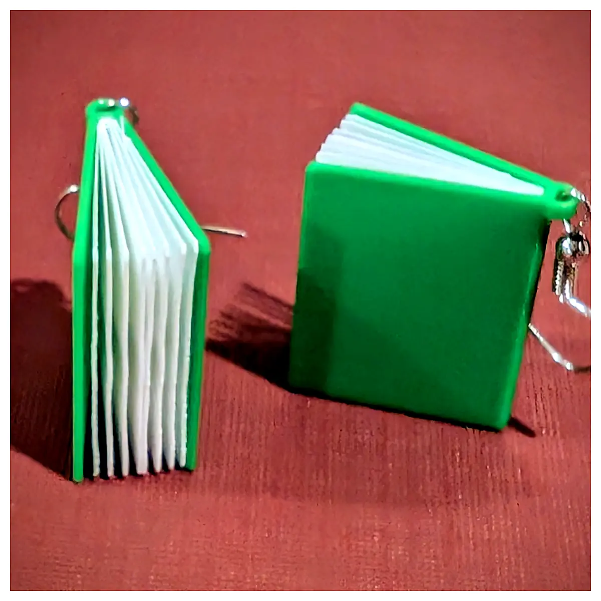 Book Earrings Literary Decor Book Gifts Creative Book Accessories Book Display Art Book Decoration