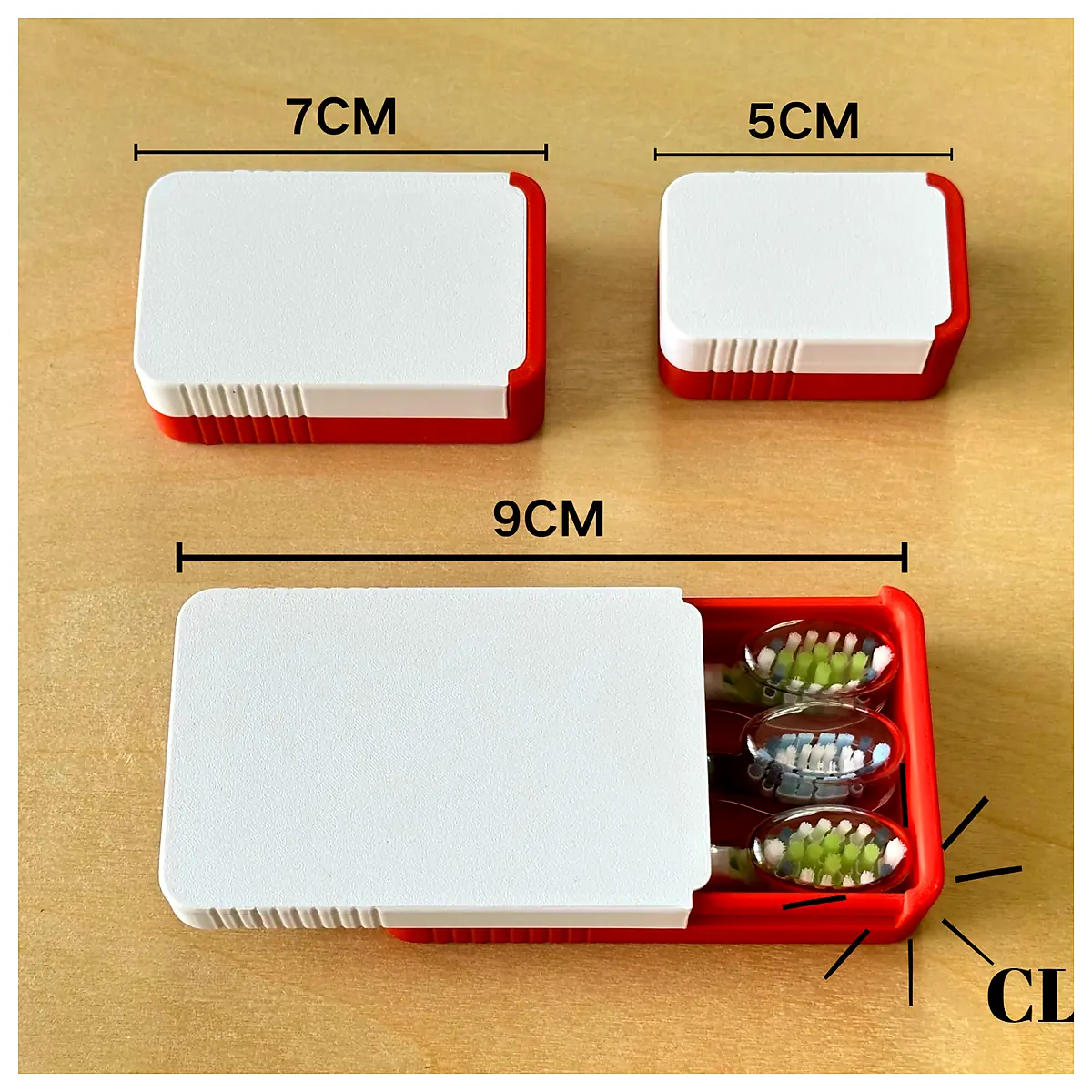 Mini Slide Box 5cm 7cm 9cm H25cm Universal Container Parts Repair Storage Organizer