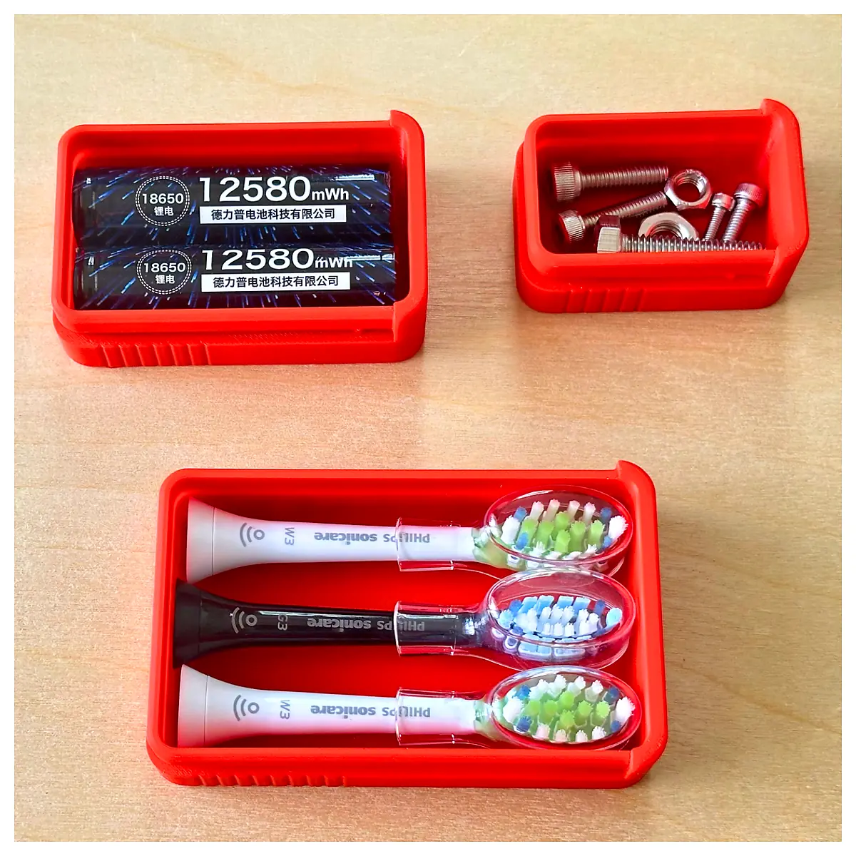 Mini Slide Box 5cm 7cm 9cm H25cm Universal Container Parts Repair Storage Organizer