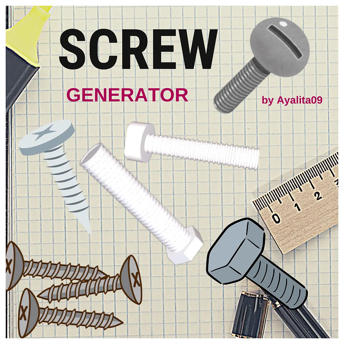 Screw Generator Parts Universal Repair Accessories Replacement Parts Motor Repair Technical Support