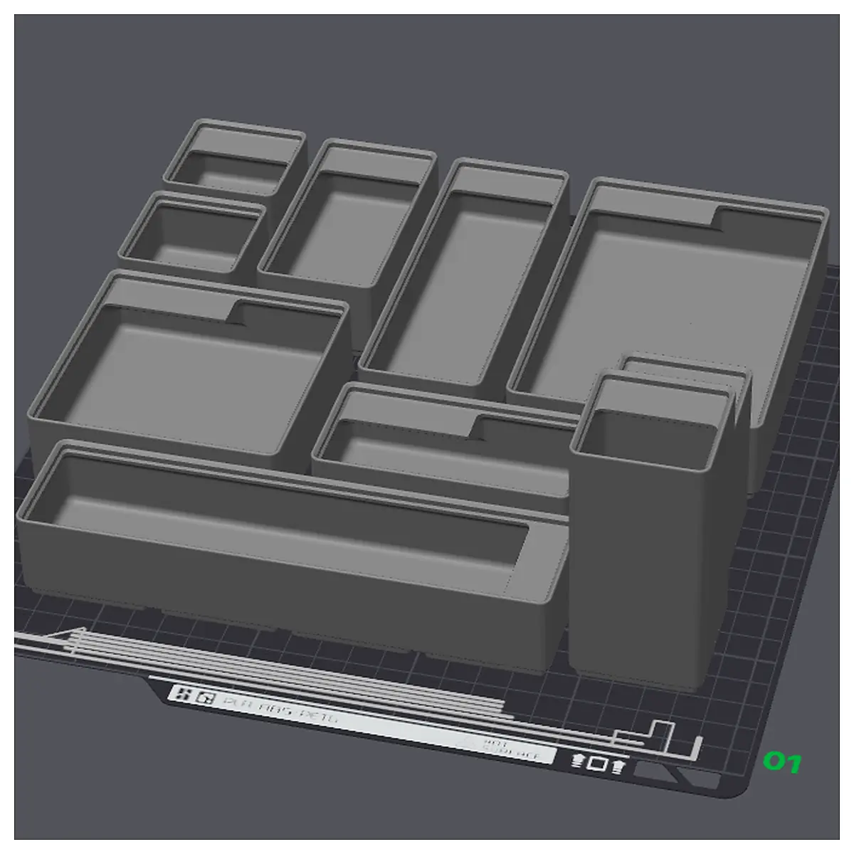 Gridfinity Bins Storage System Organization Boxes Parts Accessories Repair