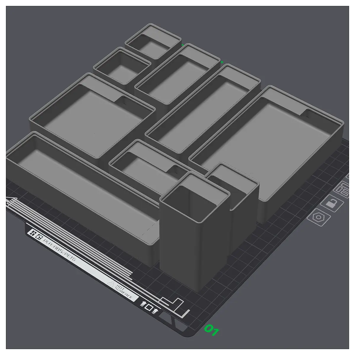 Gridfinity Bins Storage System Organization Boxes Parts Accessories Repair