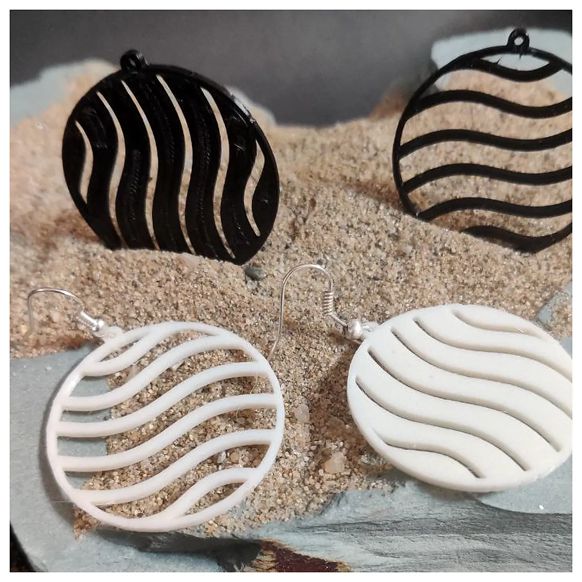 Wave Earrings Versatile Design Elegant Jewelry Accent Purchase Parts Repair