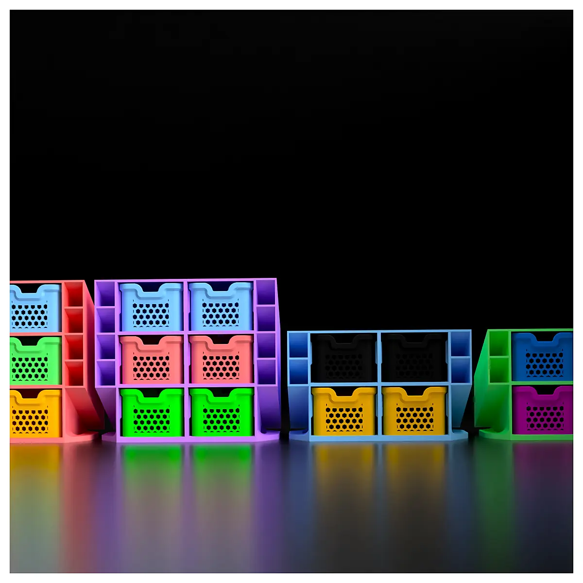Stacking Desk Organizer Baskets Mini Baskets Storage Solutions Multi Tiered Organizer Desk Supplies