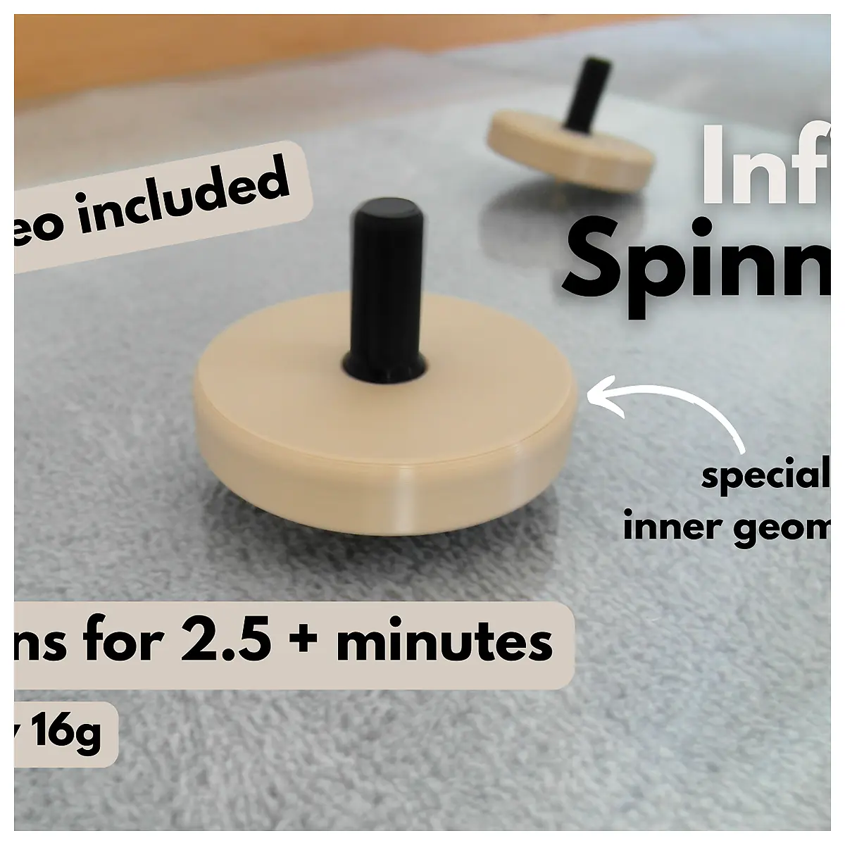 Long Spin Top Max Rotation Bearing Parts Repair Accessories Toy Accessories Endless Spin