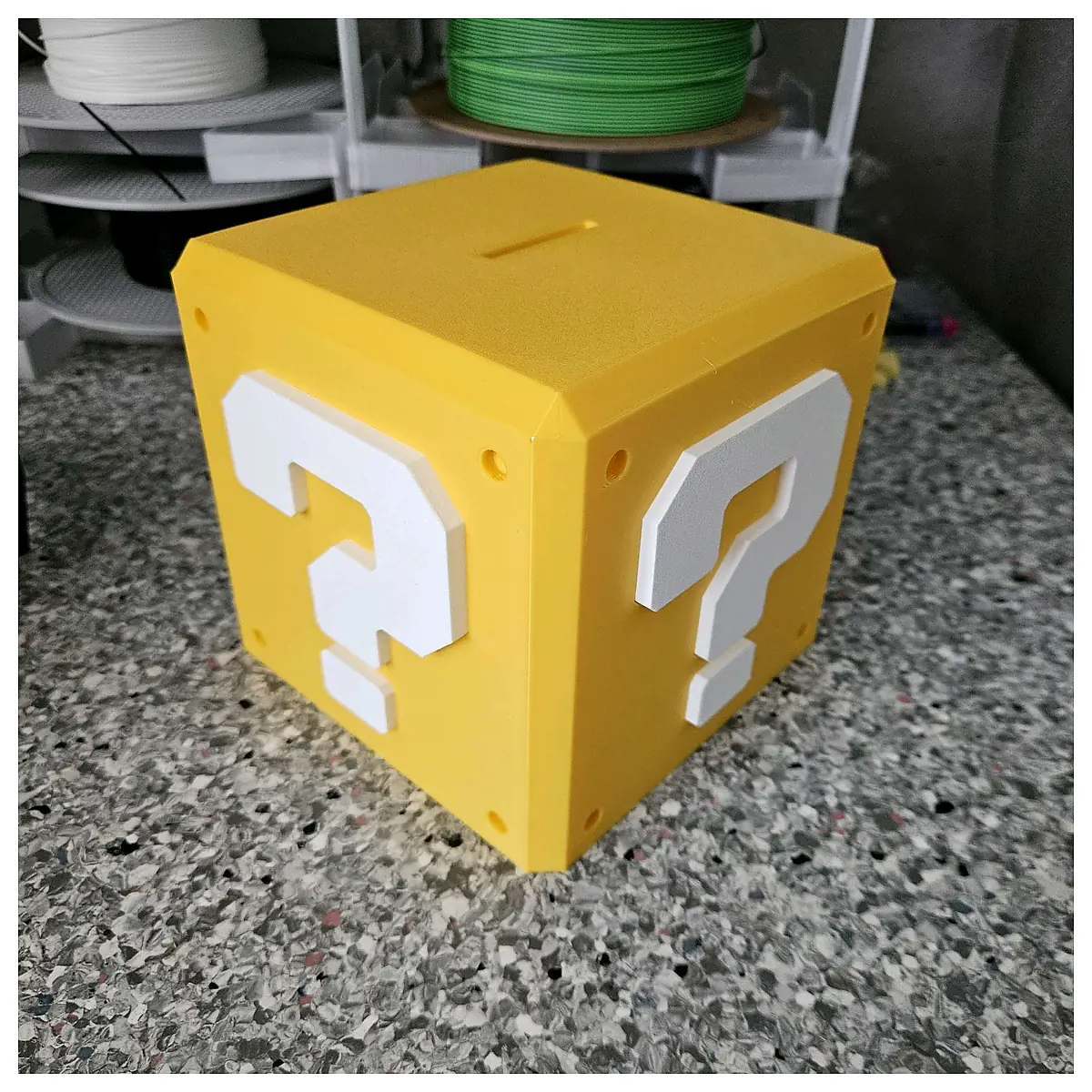 Mystery Question Block Money Box Puzzle Gift Surprise Box Savings Container Kids Toy