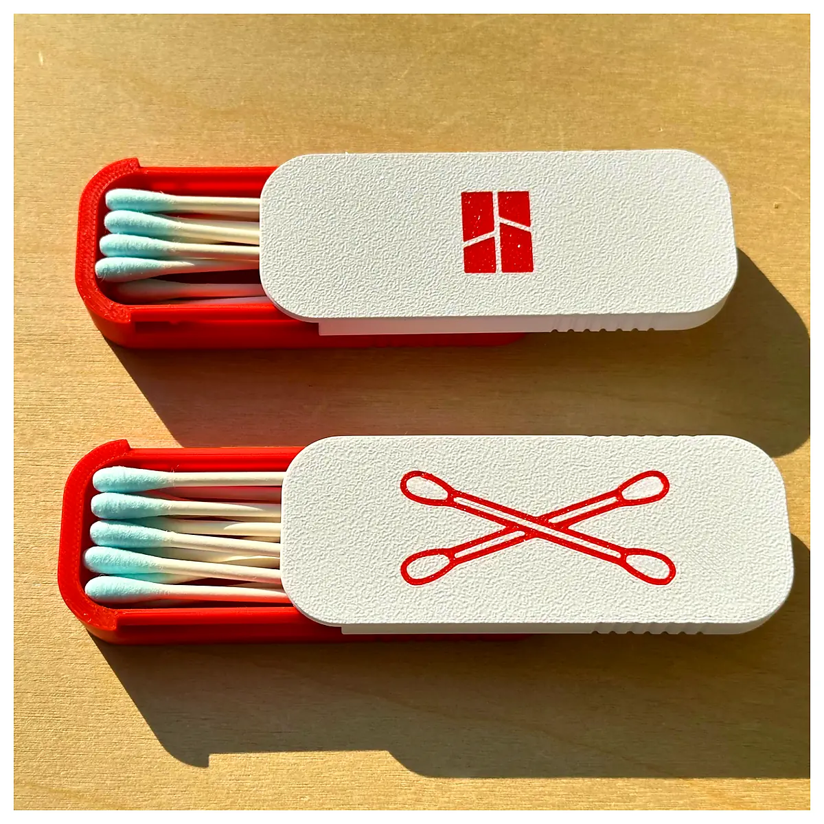 Slide Swab Case Small Parts Box Organizer Storage Container Multi Purpose Parts Storage
