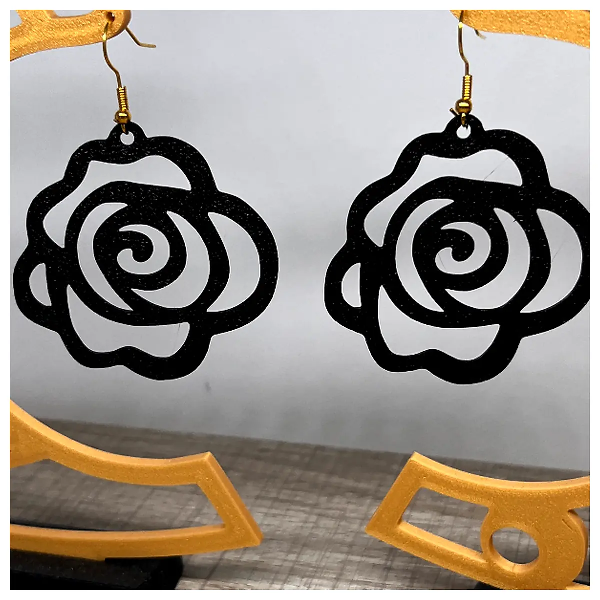 Rose Earrings Universal Earring Rose Flower Jewelry Elegant Women s Accessories Rose Flower Parts
