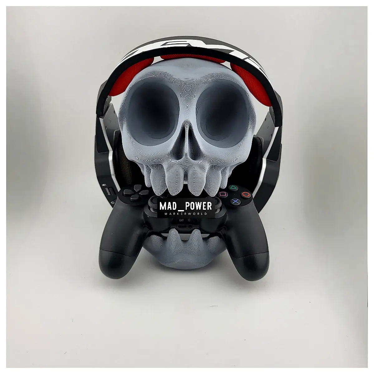 PS5 PS4 Headphone Controller Wall Desk Skull Stand Audio Control Compatible Gaming Accessories