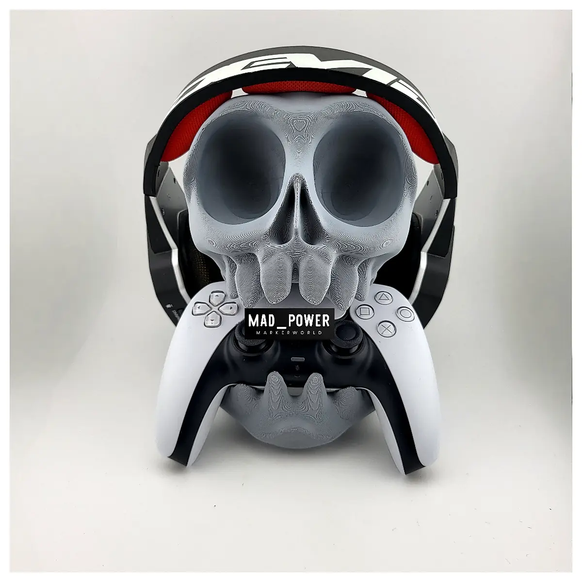 PS5 PS4 Headphone Controller Wall Desk Skull Stand Audio Control Compatible Gaming Accessories
