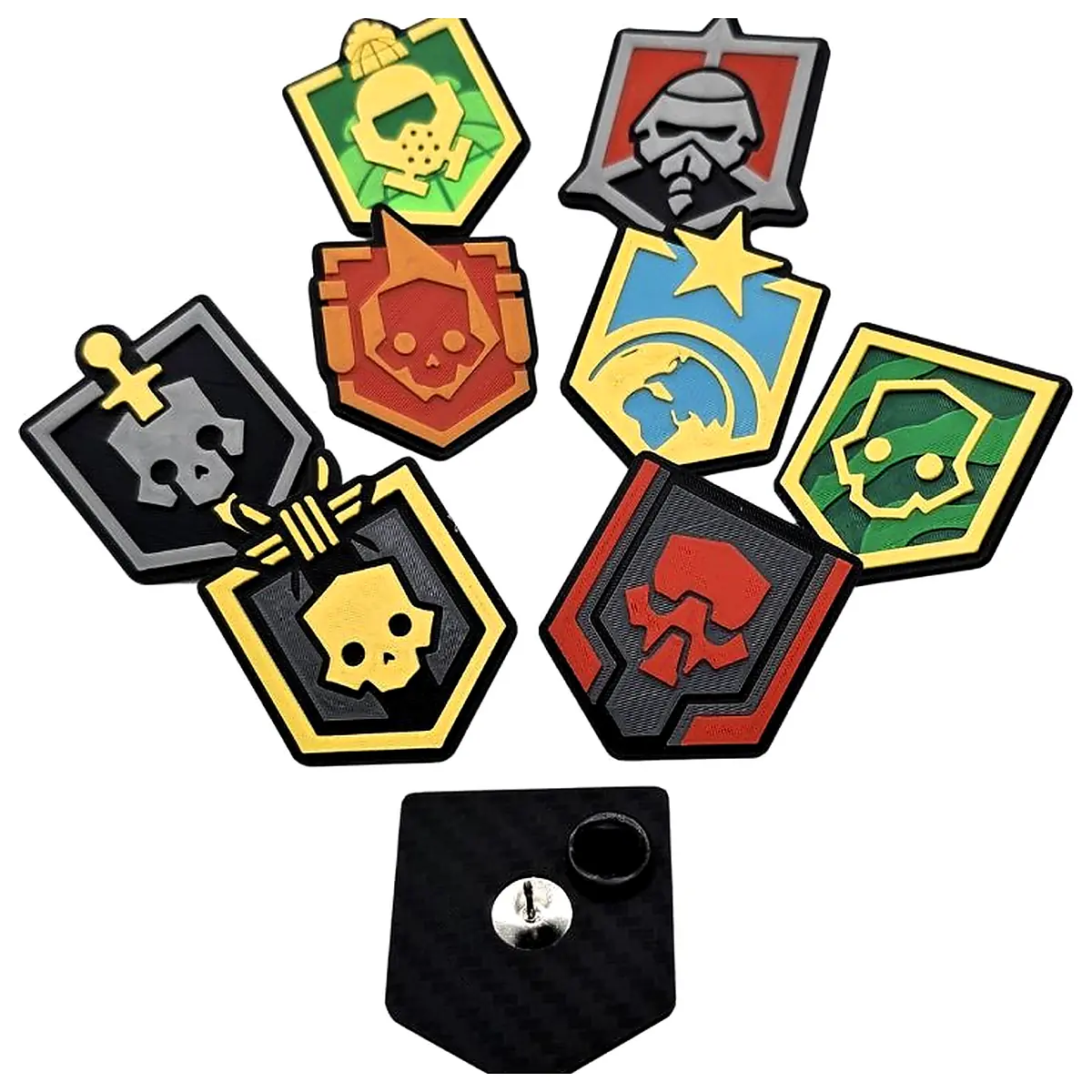 Rank Pins Helldivers 2 Tactical Awards Military Rank Badges Combat Pins Tactical Accessories Rank Badges
