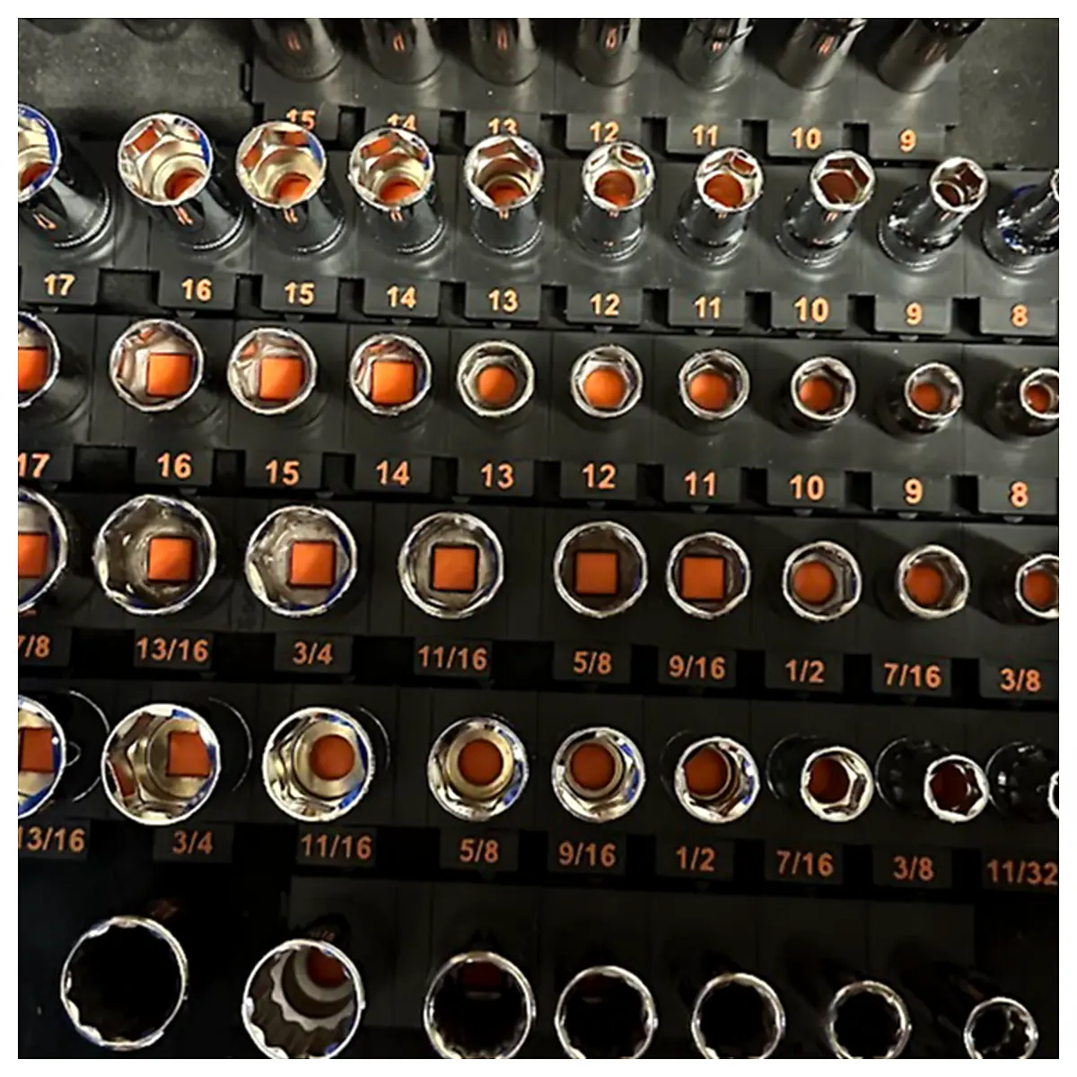 Socket Organizer Tool Kit Universal Socket Set Repair Parts Assembly Maintenance Accessories
