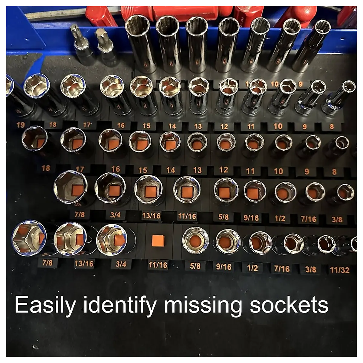 Socket Organizer Tool Kit Universal Socket Set Repair Parts Assembly Maintenance Accessories