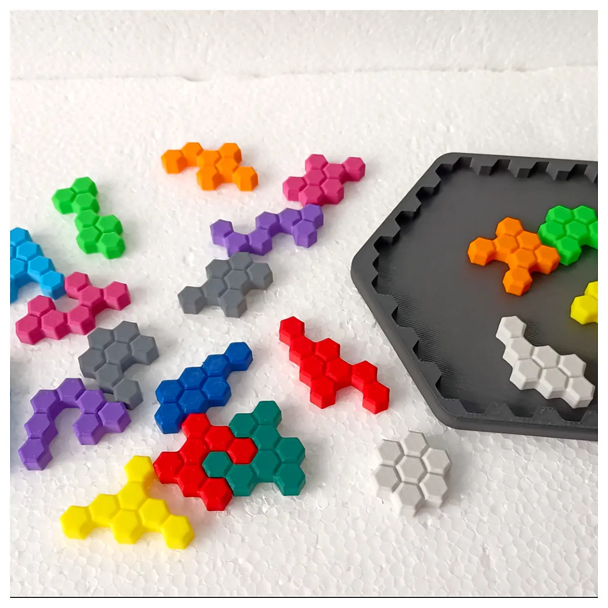 Hexagonal Puzzle Brain Teaser Children s Game Shape Sorting Educational Toy Geometric Puzzle Spatial Reasoning