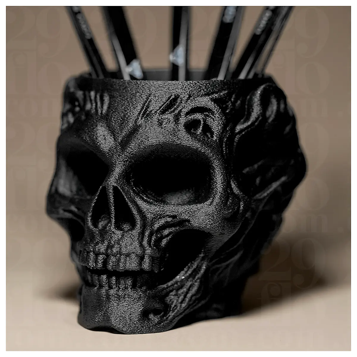 Skull Shaped Organizer Holder Universal Storage Container Parts Desk Organizer Multi Purpose Storage