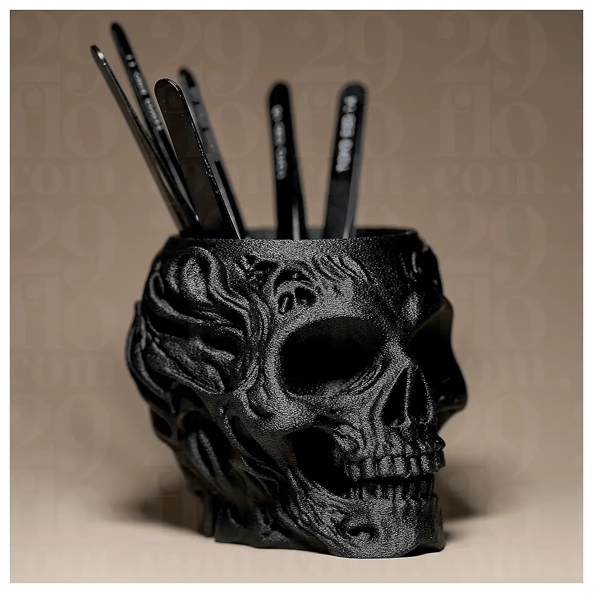 Skull Shaped Organizer Holder Universal Storage Container Parts Desk Organizer Multi Purpose Storage