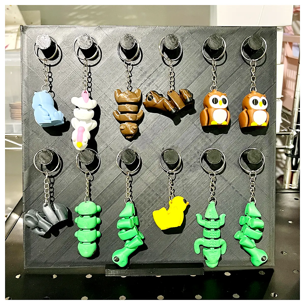 Keychain Display Stand Holder Display Rack Keychain Holder Organizer Stand Accessories Storage