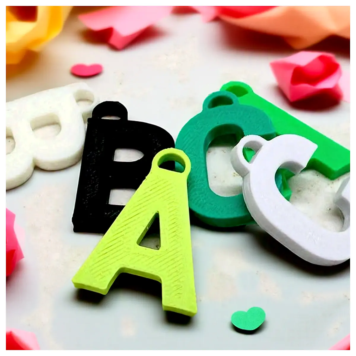 Alphabet Letter Charms Keychains Letter Beads Jewelry Accessories Repair Toys Universal