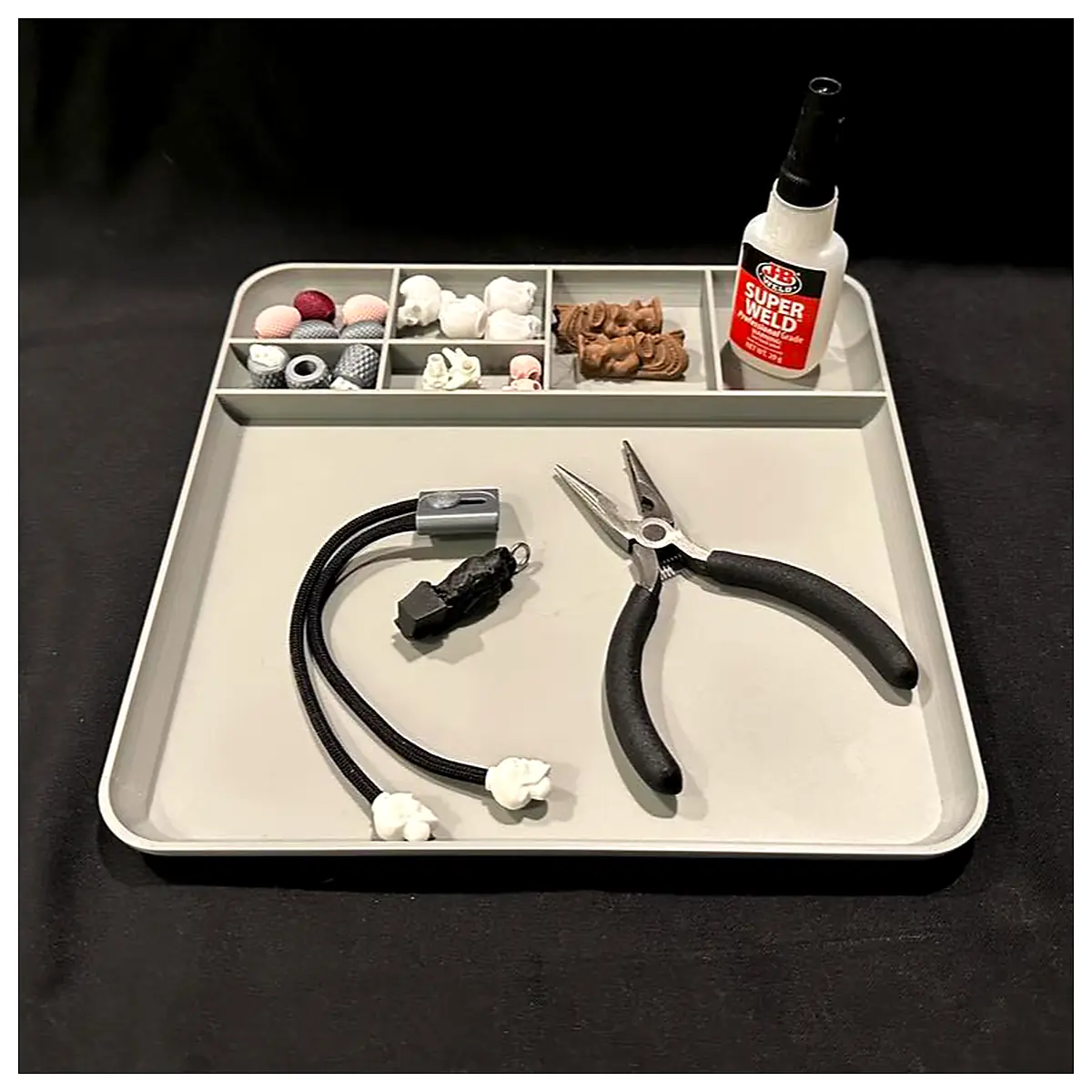 Lunch Tray Craft Project Organizer 3 s Parts Storage DIY Supplies Creative Boxes