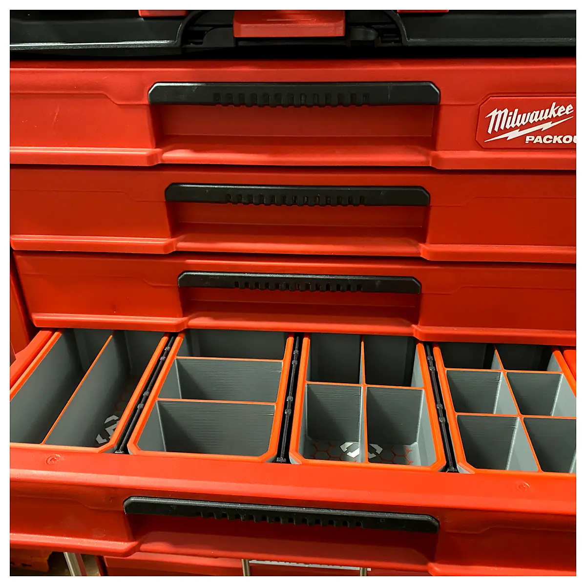 Milwaukee Packout 4 Drawer Rolling Storage Bin Mobile Tool Carrier Organizer